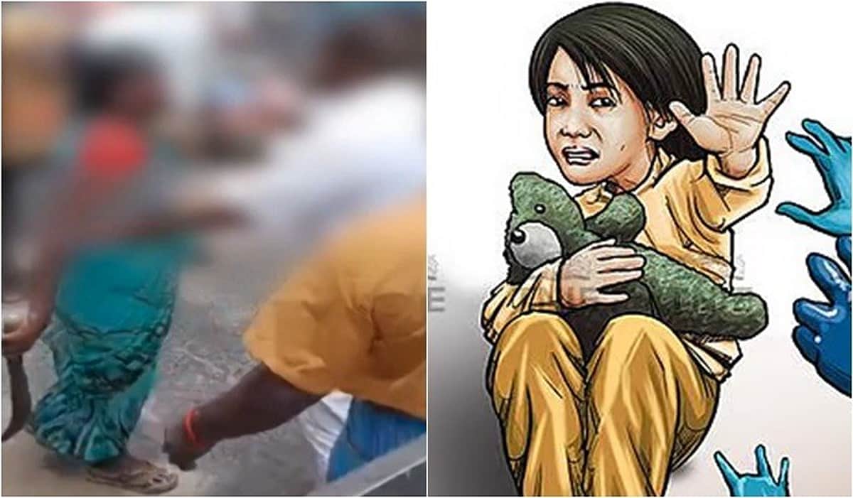 சிறுமிக்கு பாலியல் தொல்லை... இளைஞரை விரட்டி விரட்டி வெட்டிய பாட்டி!Karur kulithalai child sexual harrasment