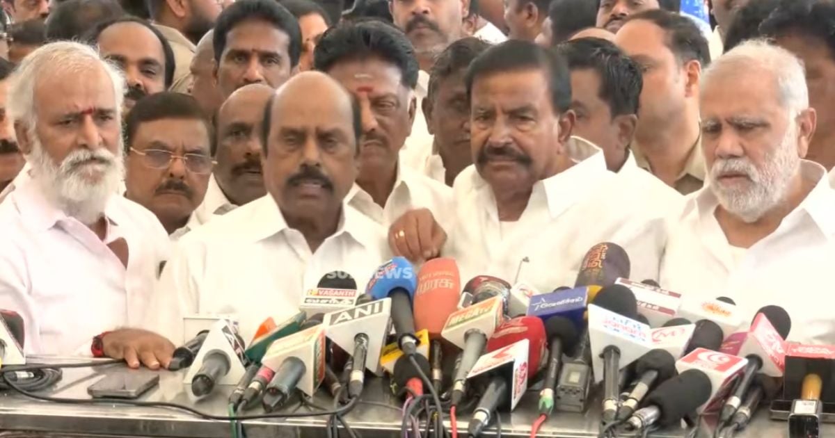 திமுக எம்எல்ஏக்கள் வெளியேற்றம்.. நடந்தது என்ன? கே.என்.நேரு விளக்கம் - kn nehru press meet
