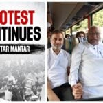 Gyanesh Kumar-Rahul - India Bloc Protest