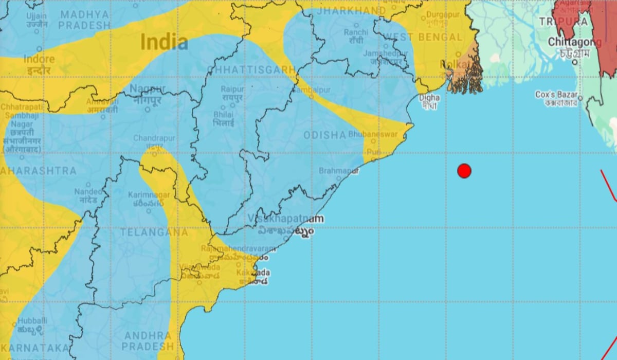 5.1 earthquake at bay of bengal