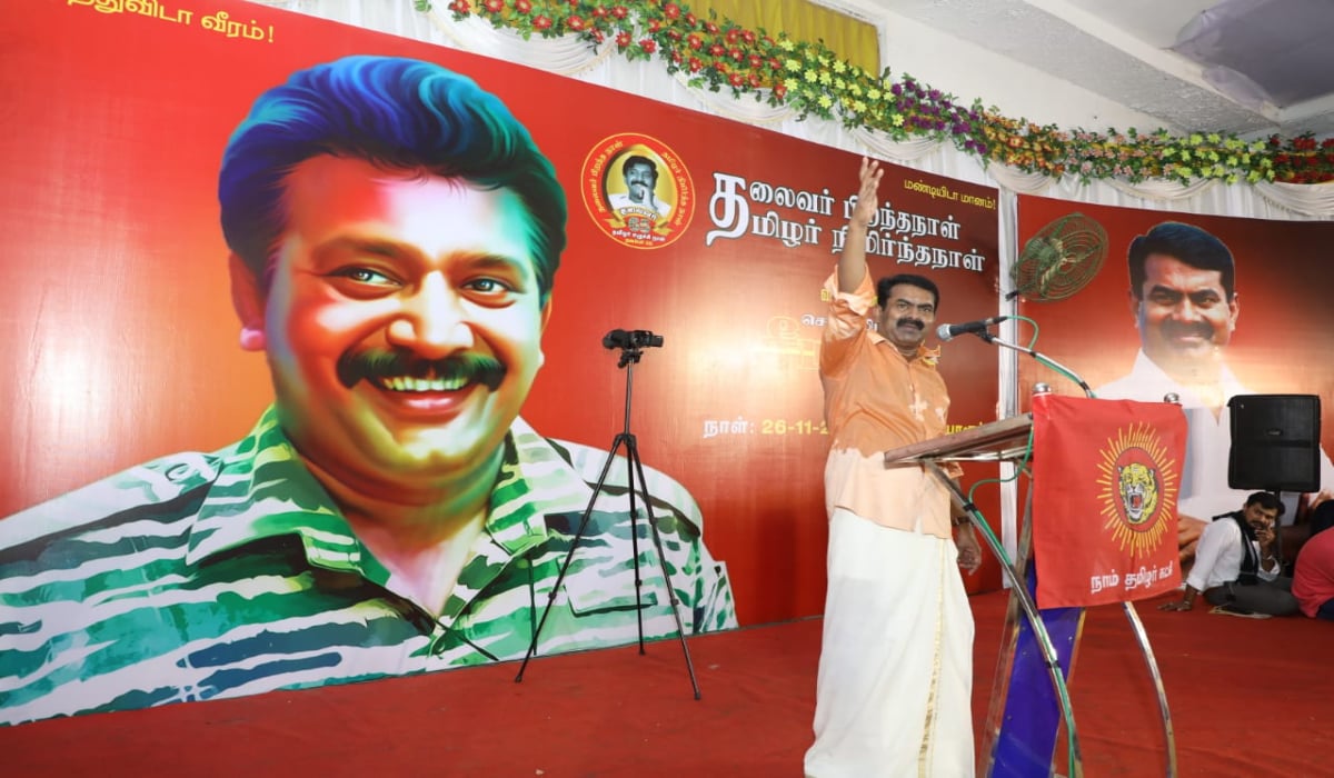 prabhakaran seeman photo issue