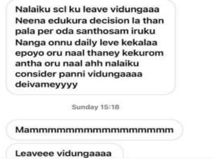 students requesting holidays by Instagram messages with collector