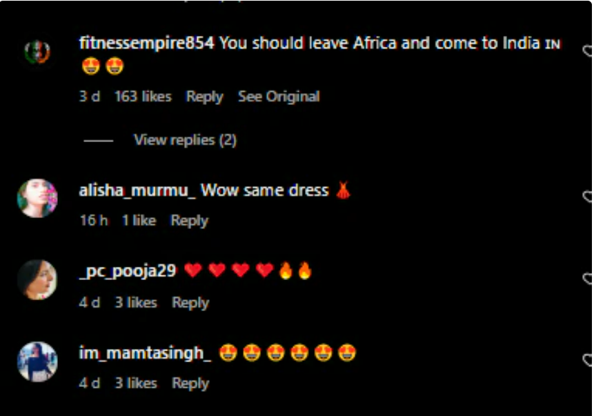 kili paul and neema paul dressed in indian outfits dance
