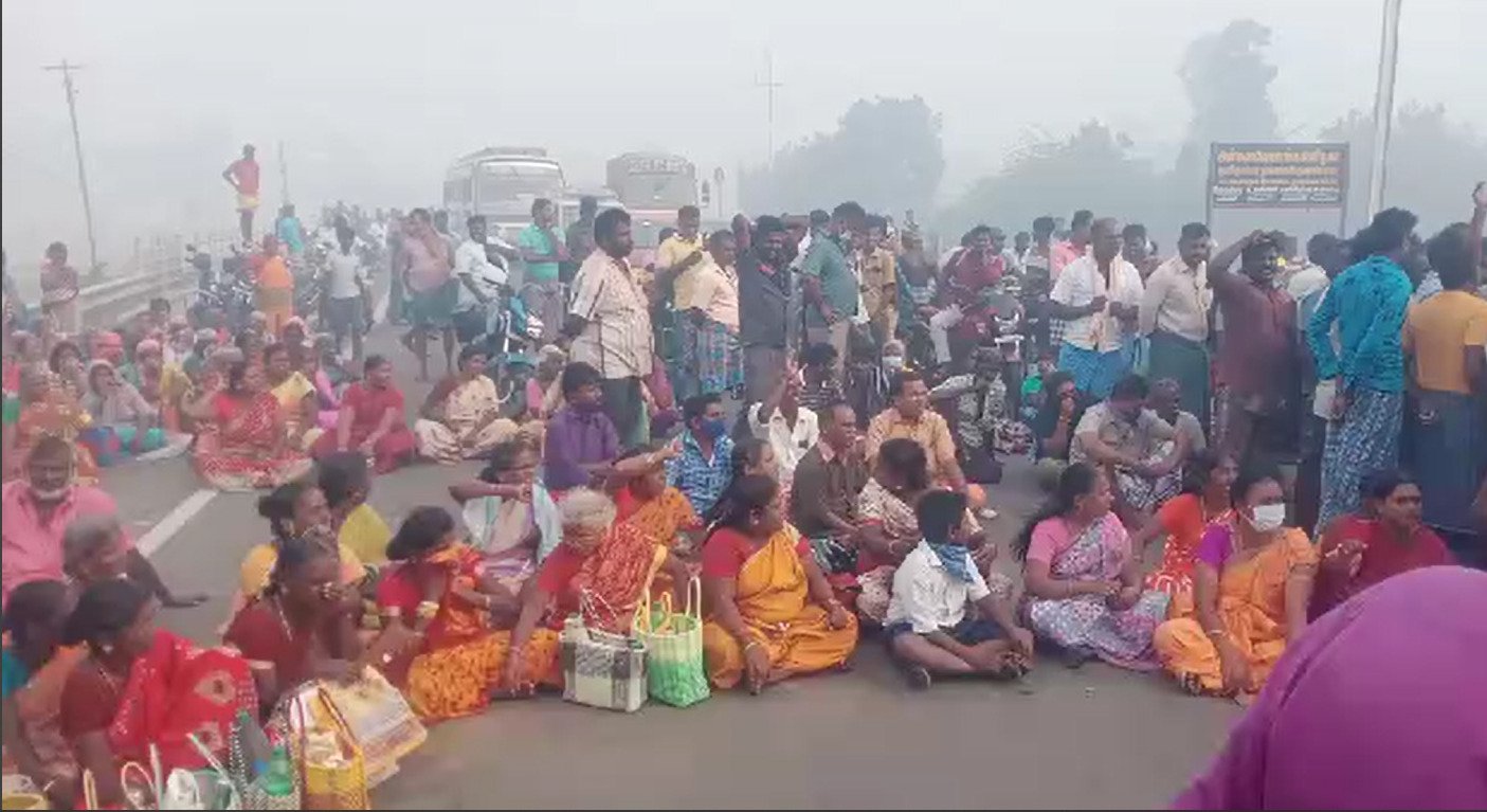 nellai garbage dump fire