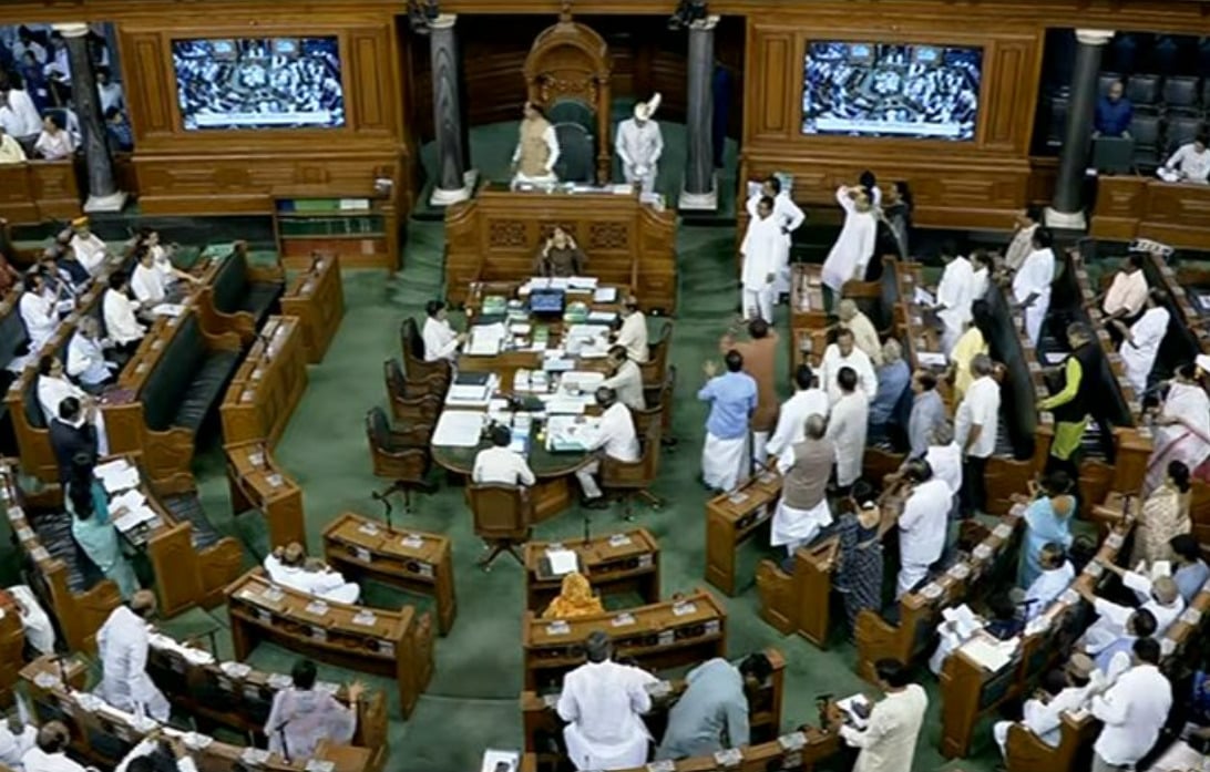 lok sabha adjourned 12 pm
