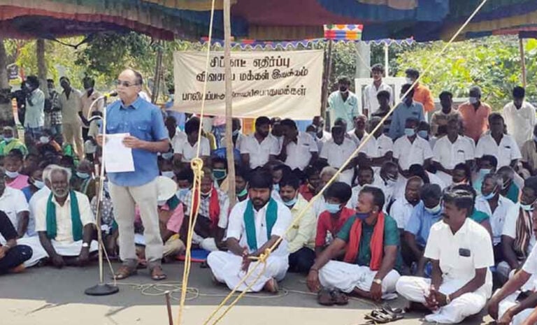 tiruvannamalai farmers protest goondas arrest