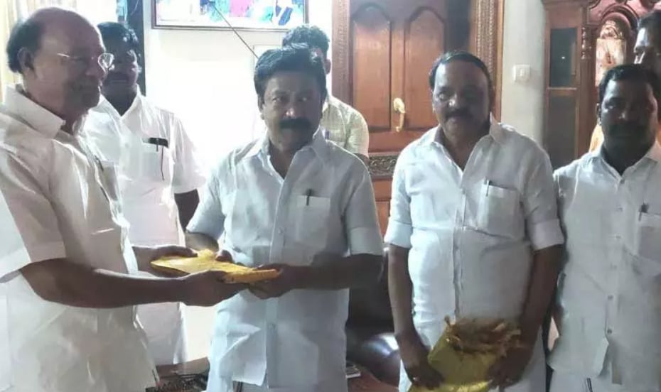 CV Shanmugam meets Ramadoss for Alliance