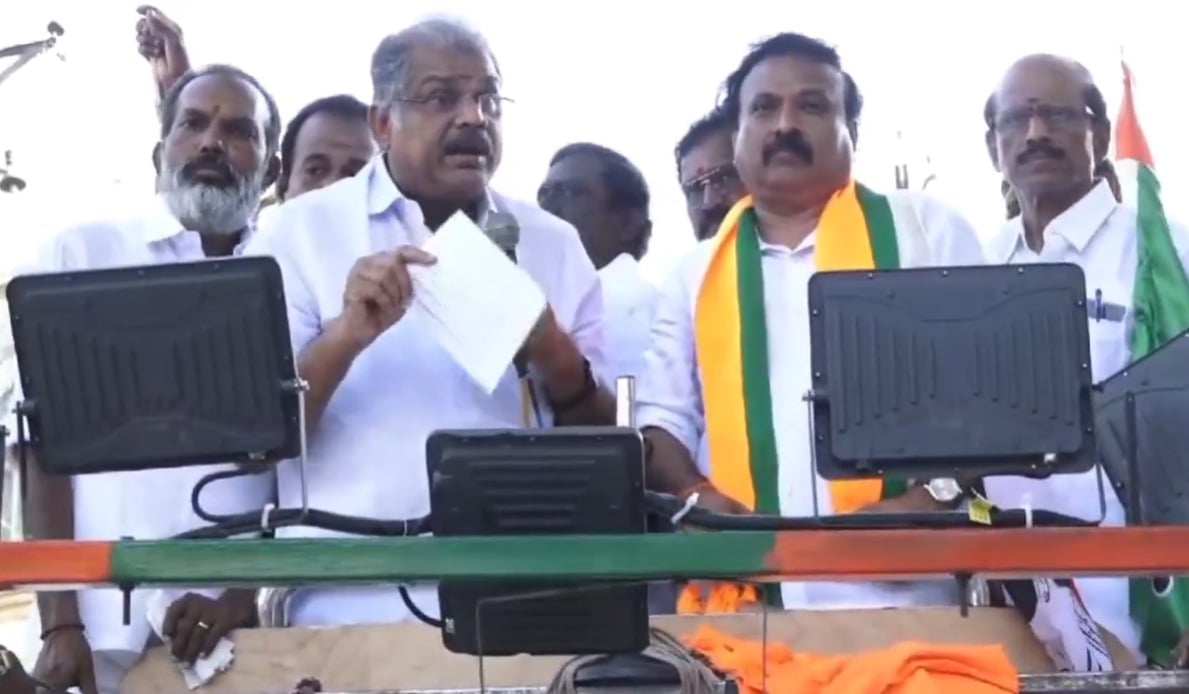 'tn minister Shams AIIMS with a brick' : GK Vasan