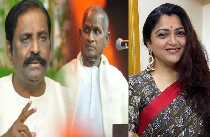 Khushbu sundar reaction on War between Vairamuthu and Ilayaraja