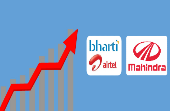 Share Market : Airtel, Mahindra hit new highs