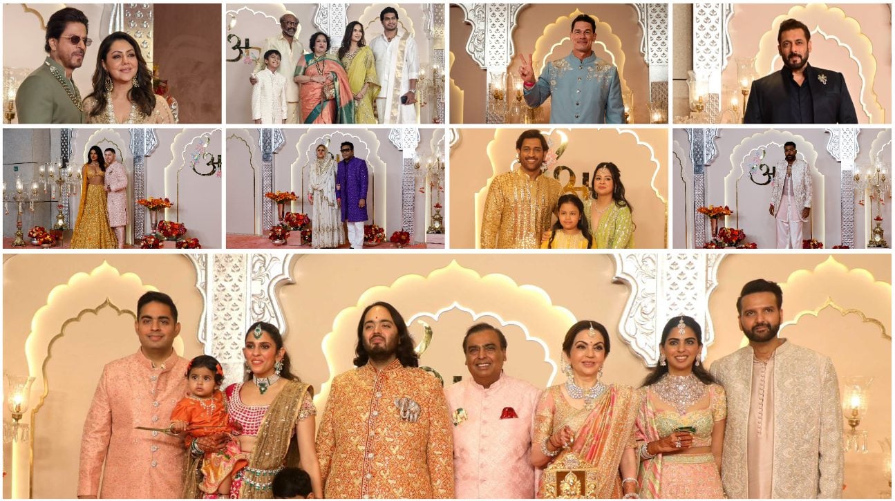 Jancena in Kurta... Rajinikanth in Pattuvetti: Celebrities gather at Anant Radhika Wedding