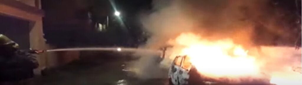 chennai pazhavanthangal two car fire accident