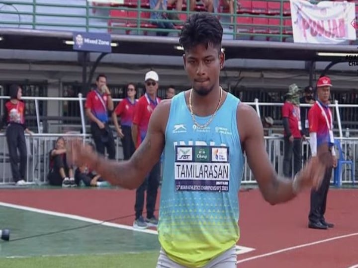 Asian Athletics Championship Tamil Nadu player wins bronze