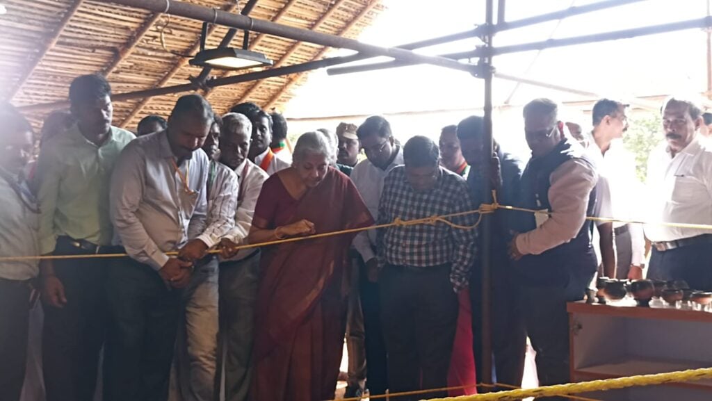 Adichanallur Museum Foundation stone laid by Nirmala Sitharaman