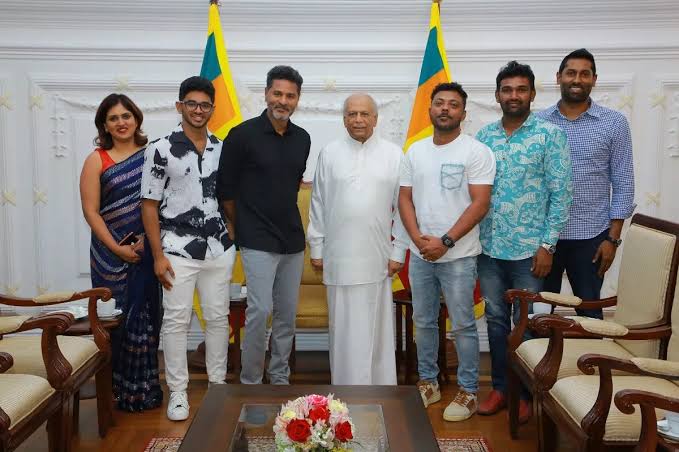 Prabhu Deva met Sri Lankan Prime Minister