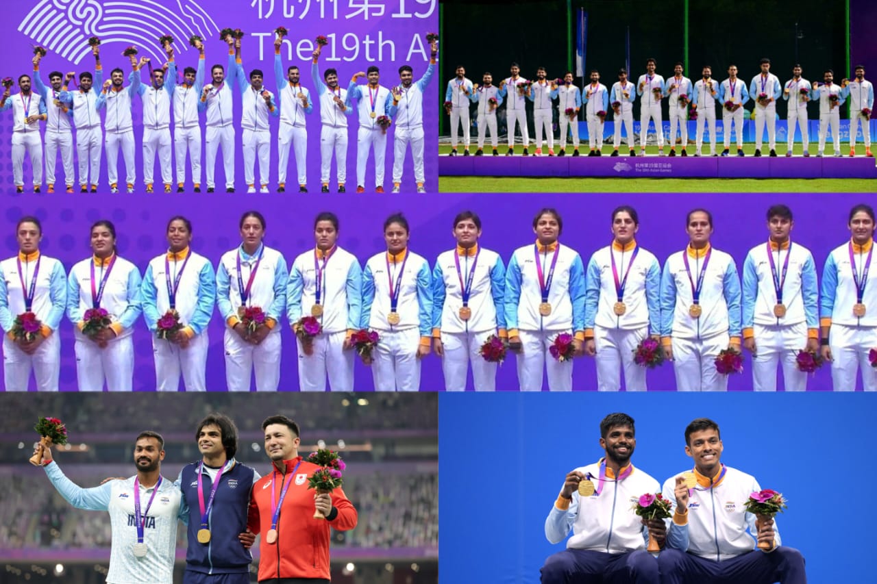 India finished with 107 medals