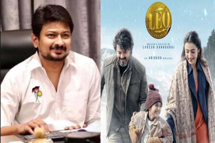 background of udhayanidhi wishes to leo team