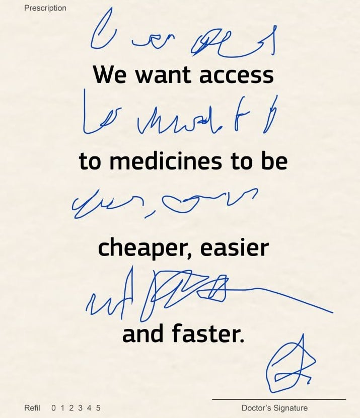 Write it down clearly order for doctors