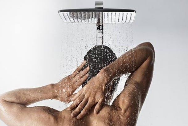 How many times shower a day