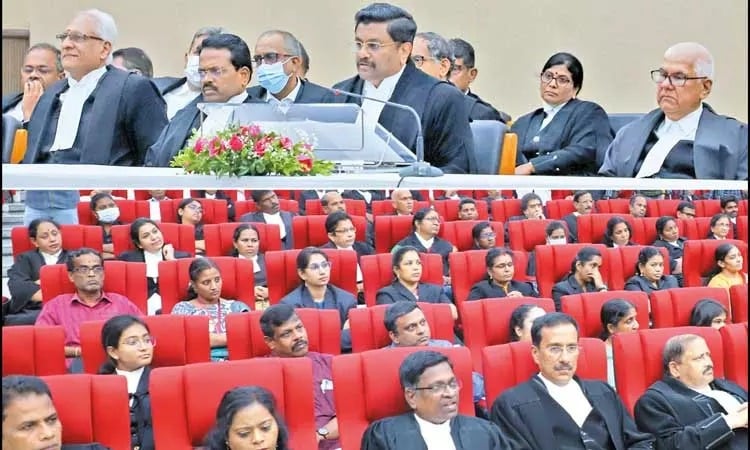 T Raja was sworn in as the Chief Justice