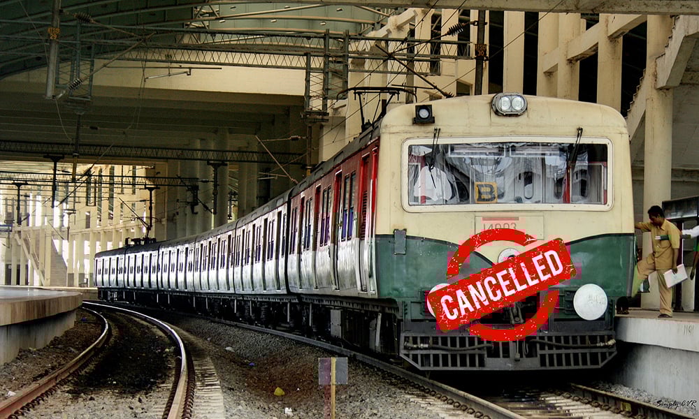 chennai local cancelled