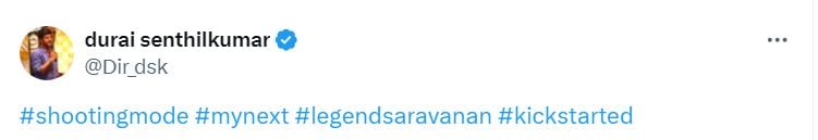 Legend Saravanan in the film directed by Durai Senthilkumar