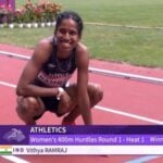 asian games who is vithya ramraj?