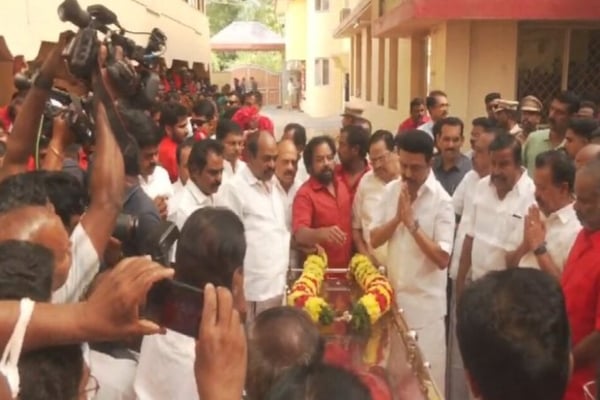 CM stalin tribute to bangaru adigalar