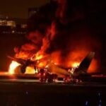 fully burned japan airlines