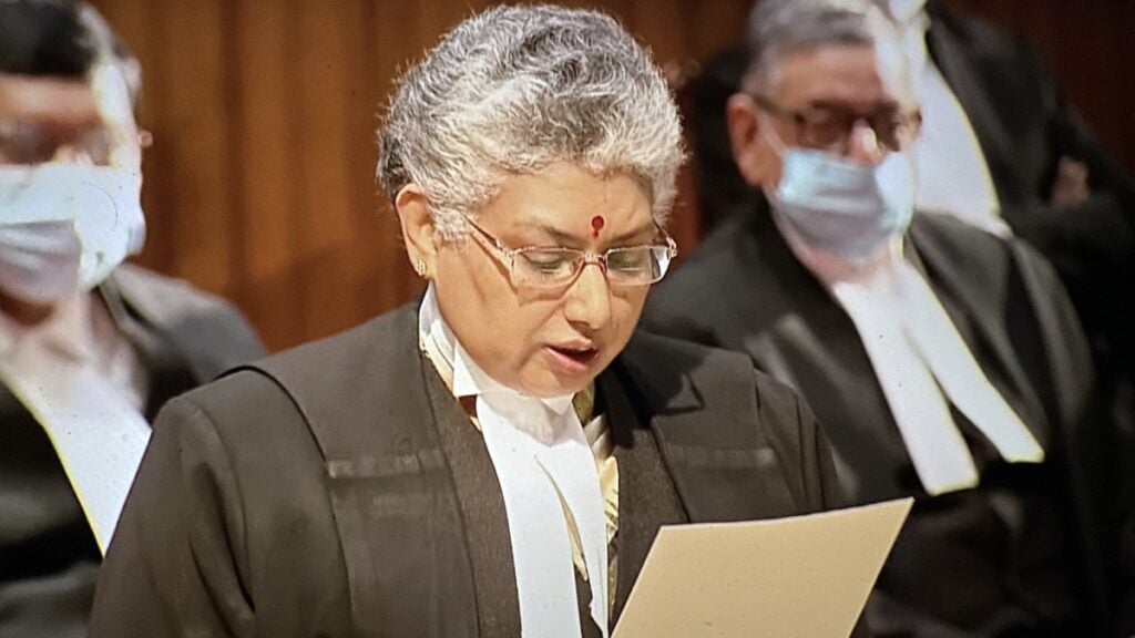 Who is this judge BV Nagaratna