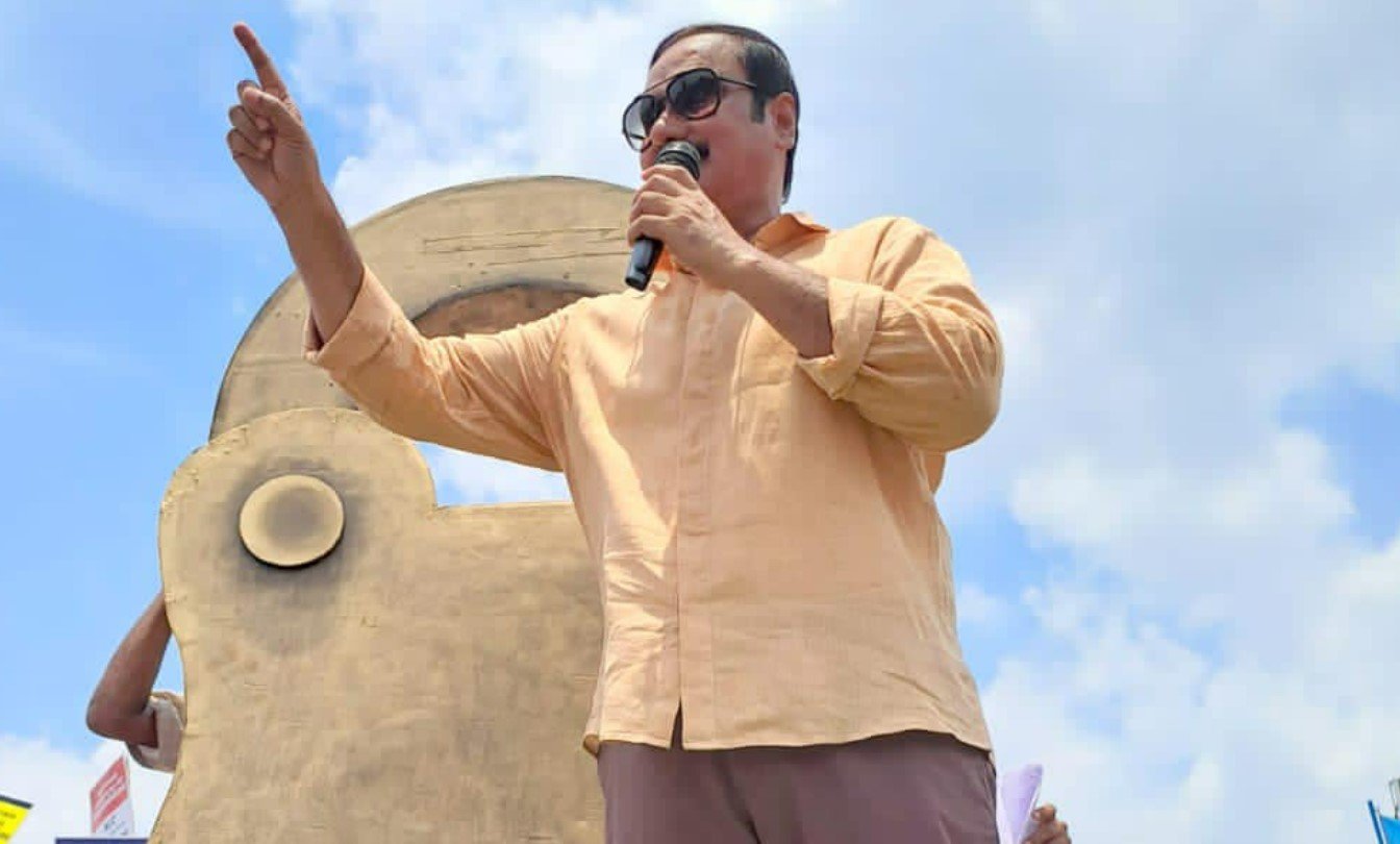 Destruction of Crops anbumani ramadoss Protest