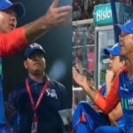 Why did Ricky Ponting scream in RRvsDC match