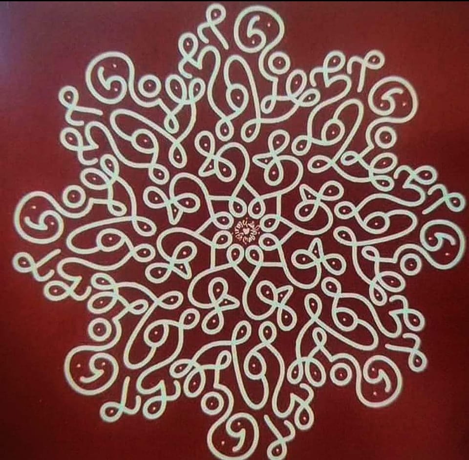 Kanimozhi Tamil Nadu Kolam